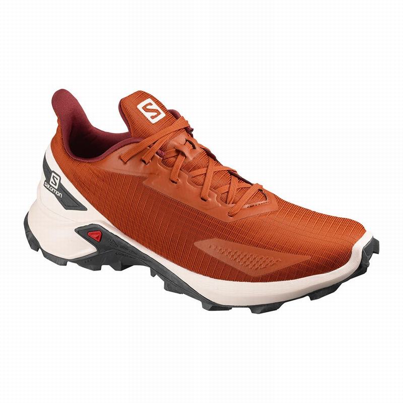 Salomon Israel ALPHACROSS BLAST - Mens Trail Running Shoes - Orange (QOVF-84306)